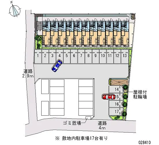 ★手数料０円★本庄市本庄４丁目　月極駐車場（LP）